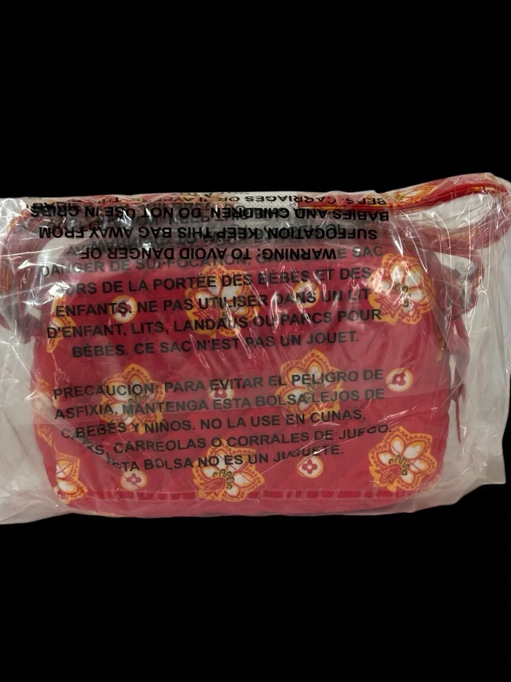 Vera Bradley KC Chiefs RFID Small Stadium Crossbody Bag Fabric Stadium Approved